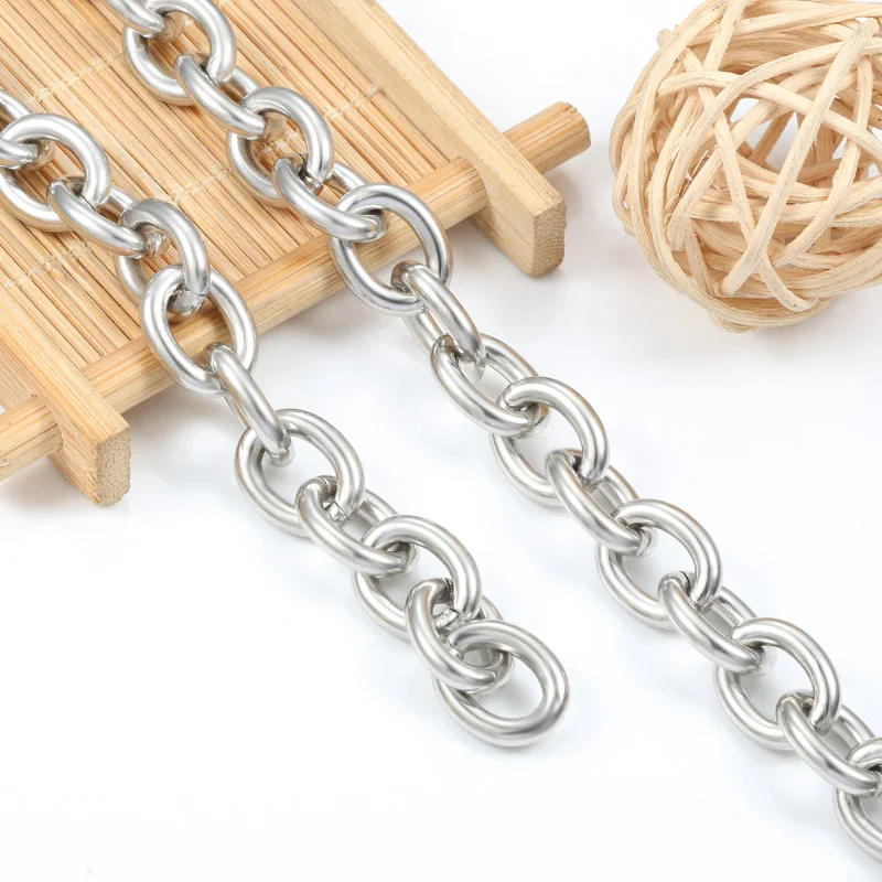 

1 метр, нержавеющая сталь, 12 мм, большая тяжелая цепочка с уплотнительным кольцом, хип-хоп, панк-звено, ювелирные изделия своими руками, ручная работа, браслет, ожерелье, аксессуары