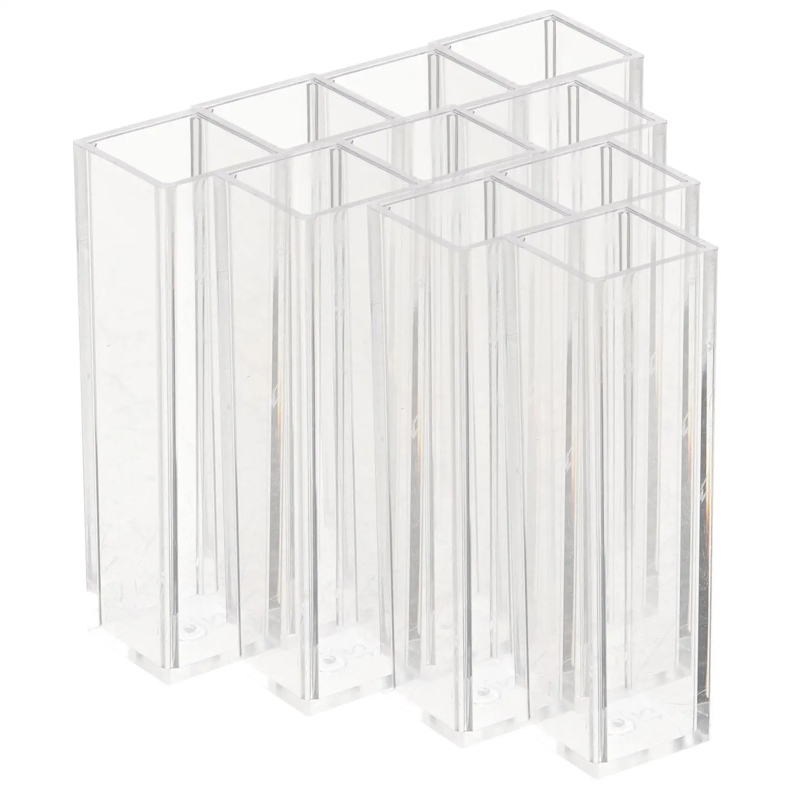 

10 PCS Disposable Plastic Cuvette Transparent Standard Type Sample Volume Polystyrene