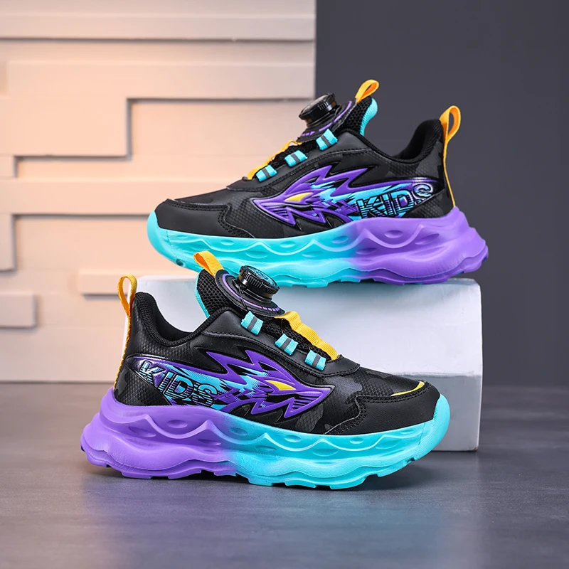 

Детская спортивная обувь, мягкая удобная кожаная осенняя спортивная обувь на открытом воздухе, противоскользящие студенческие повседневные спортивные повседневные детские кроссовки с отскоком