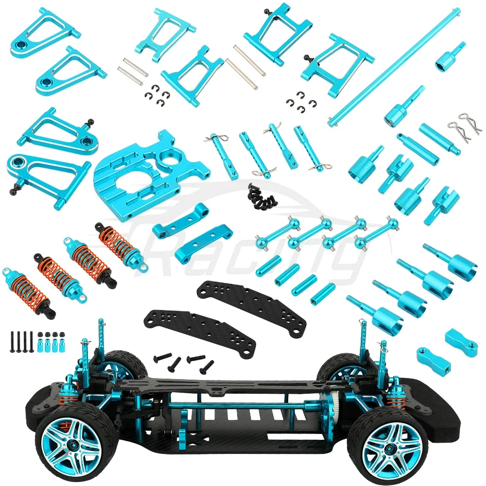 

Tamiya TT01 Full Set Metal Upgrade Parts Kit Drive Shaft CVD Suspension Arm Diff Cup Steering Assembly for TT01 1/10 RC Car