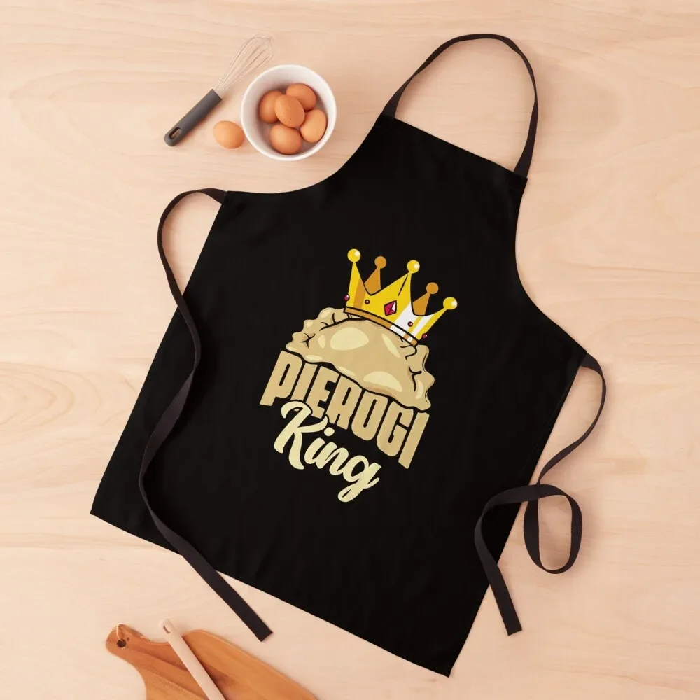 Pierogi King A Polish Food Cuisine For Poland Dumpling Maker Apron For Nail Stylist Apron