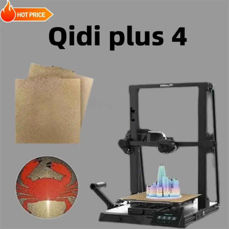 

Магнитная рабочая пластина ENERGETIC 310x310 мм Qidi Plus 4, стальной лист PEI, двусторонняя, гибкая платформа для печати