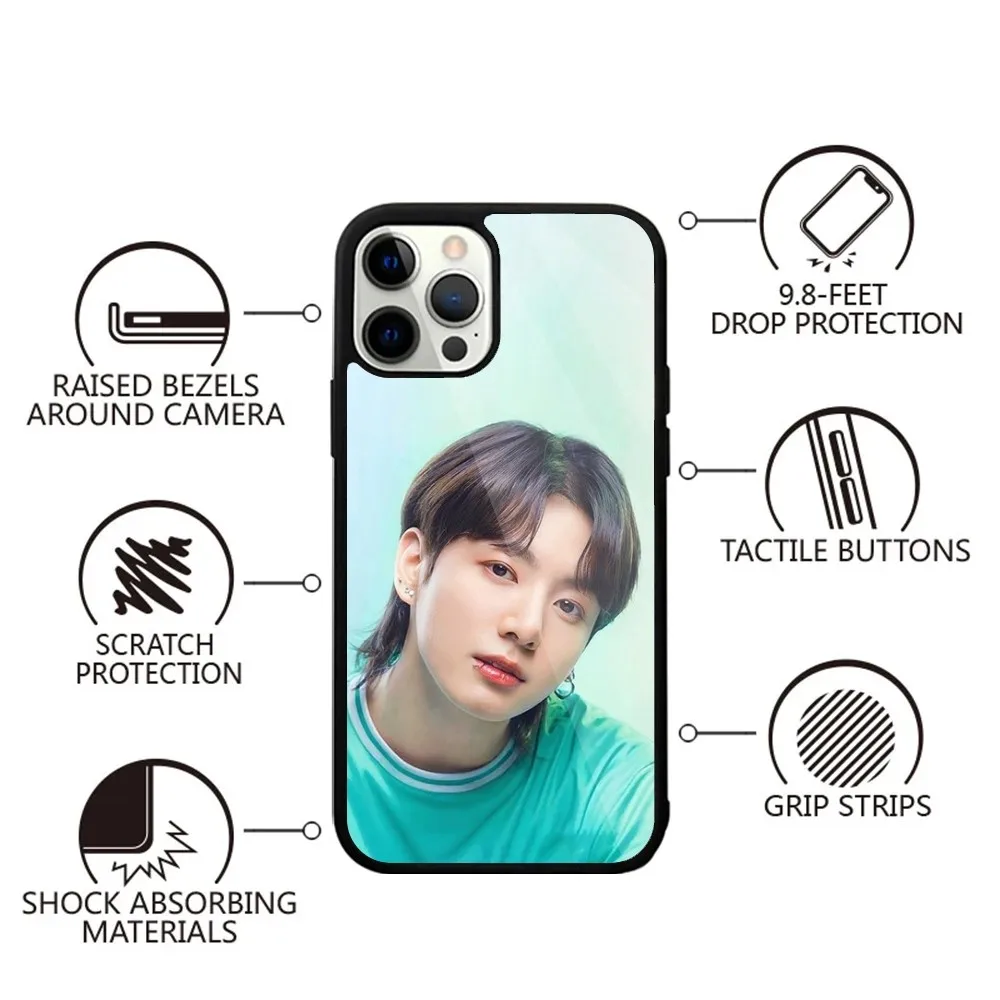 Kpop J-JungKookS-S Phone Case For iPhone 16,15,14,13,12,11,Plus,Pro,Max,Mini Magsafe Magnetic Wireless Charging