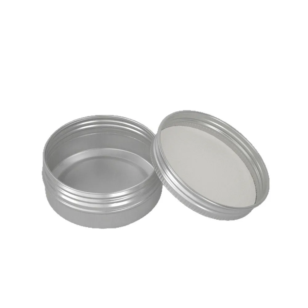 

30ml Empty Butter Pomade Tin 1oz Wax cooling balm Refillable Canning Jar 30g Aluminum Crafts Storage metal oil small pots can