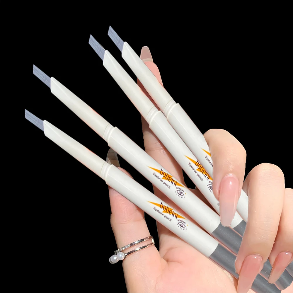 قلم حواجب رفيع الرأس، مزدوج الرأس، مقاوم للماء، ليس من السهل إزالة اللون، دوران تلقائي، جذور شفافة، حواجب ضباب طبيعية #5