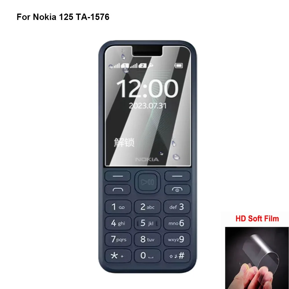 

Гидрогелевая пленка для Nokia 125 TA-1576, 2 шт., защитная пленка для экрана Nokia 125 HD, мягкая защитная пленка