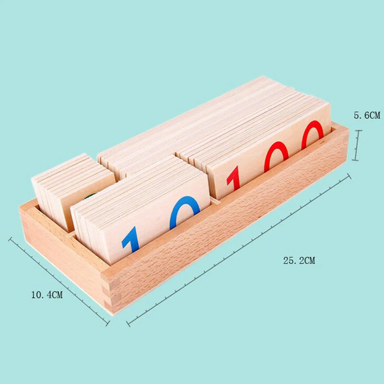 Kleine hölzerne Zahlen karten mit Box Basic Mathe Spiel Vorschule lernen Jungen Mädchen Aktivität spiel Kindertag Nummer blockiert Spielzeug