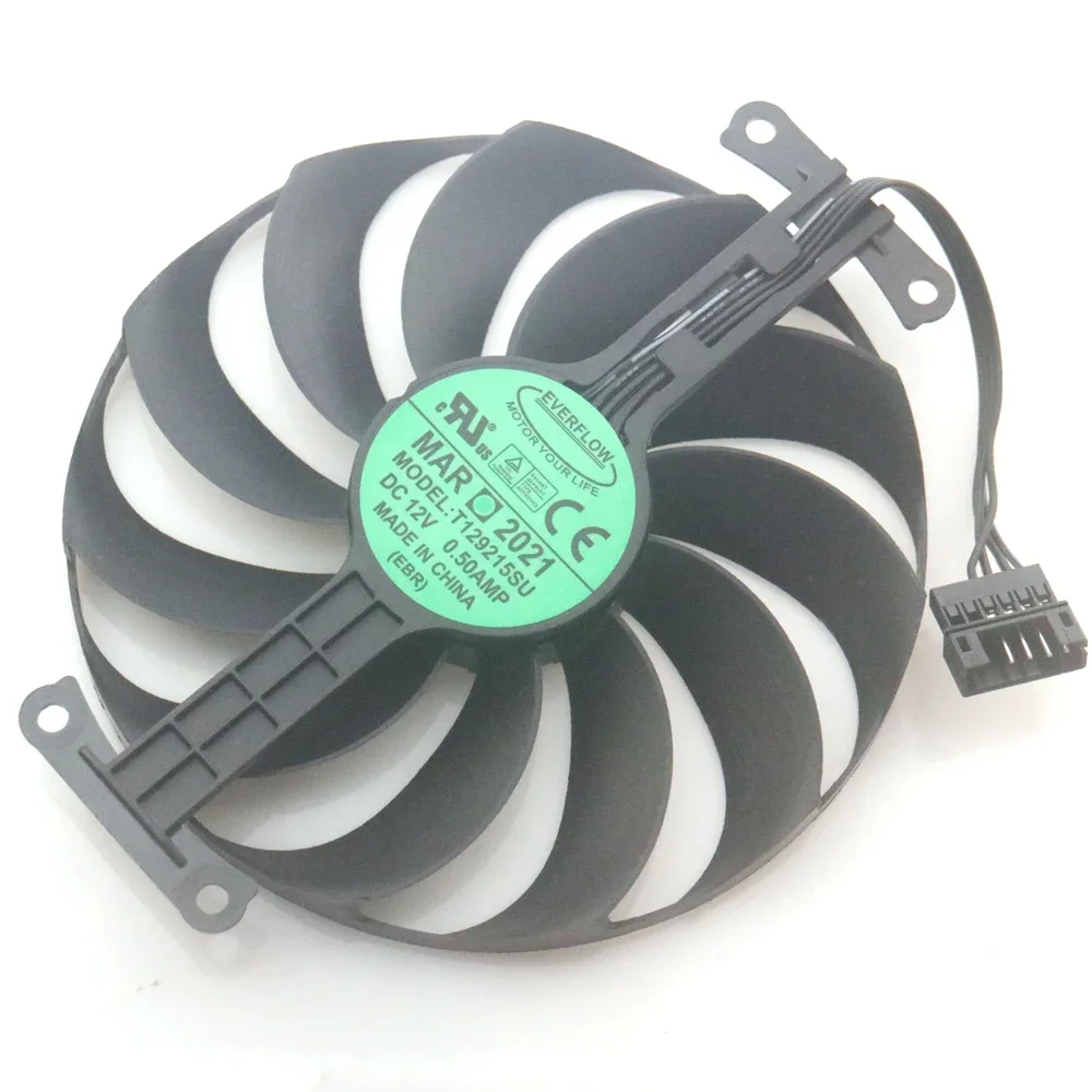 T129215SU 12V 0.50A 95mm For ASUS RX 6600XT 8GB ROG STRIX OC Graphics Card Cooling Fan