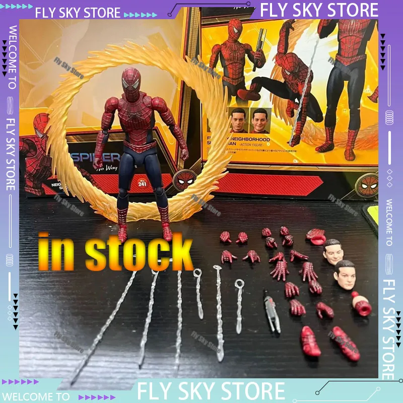 

In Stock Mafex No.241 Spider Man Toby Maguire Heroes Have No Return Friendly Neighborhood Gk Anime Action Figure Model Toys
