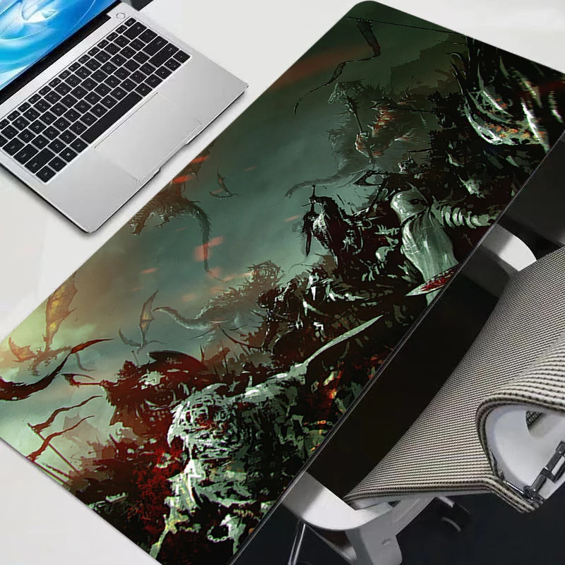 Gaming Accessories Mouse Pad Laptop Anime Gamer Keyboard Mousepad PC L-Lords The Rings Kawaii Extended Table Mat 900x400 Carpet