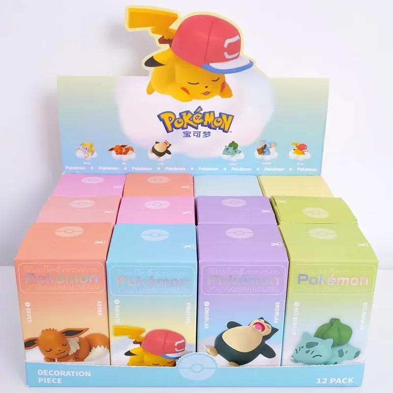 Figura de Anime de Pokémon para niños, Pikachu, Charmander, Squirtle, Bulbasaur, Psyduck, Linda muñeca de acción para mascotas, modelo coleccionable, regalo de juguete