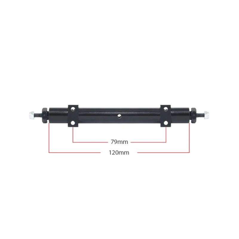 Metalowe niezasilane tylna oś 120 mm140mm dla 1/14 Tamiya RC ciężarówka z przyczepą DIY modyfikacja części zamienne