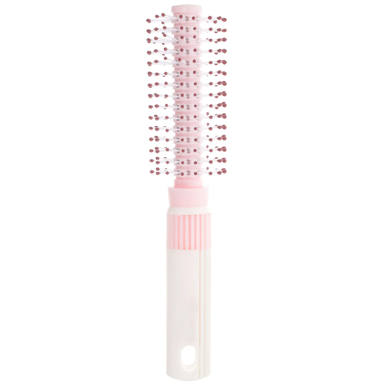 

Comb Round Roller Curling with Inner Buckle Hair Salon Household for Men and Women Blow-drying Style (pink) Brush Plastic