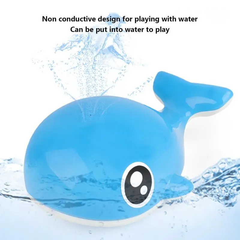 Whale Water Spray Toy Shower Sprinkler LED Whale Water Sprinkler Pool Toys Baby Light Up Bath Toys Water Sprinkler Pool Toys