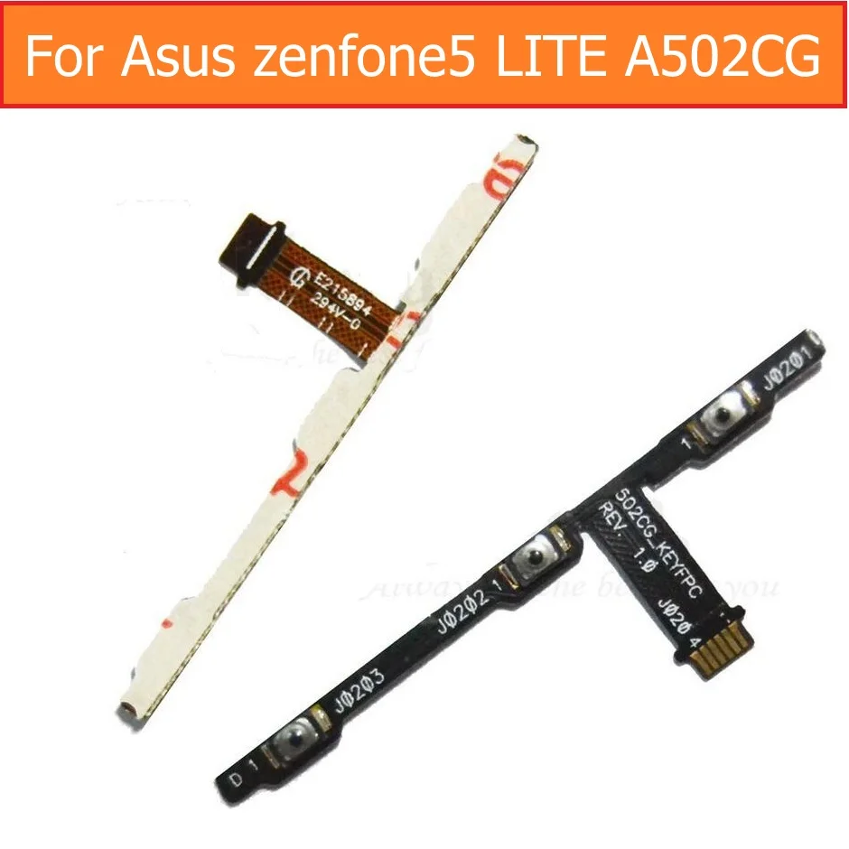 Best quality Genunie switch on off power flex cable For Asus zenfone 5 LITE A502CG volume control flex cable lock screen button