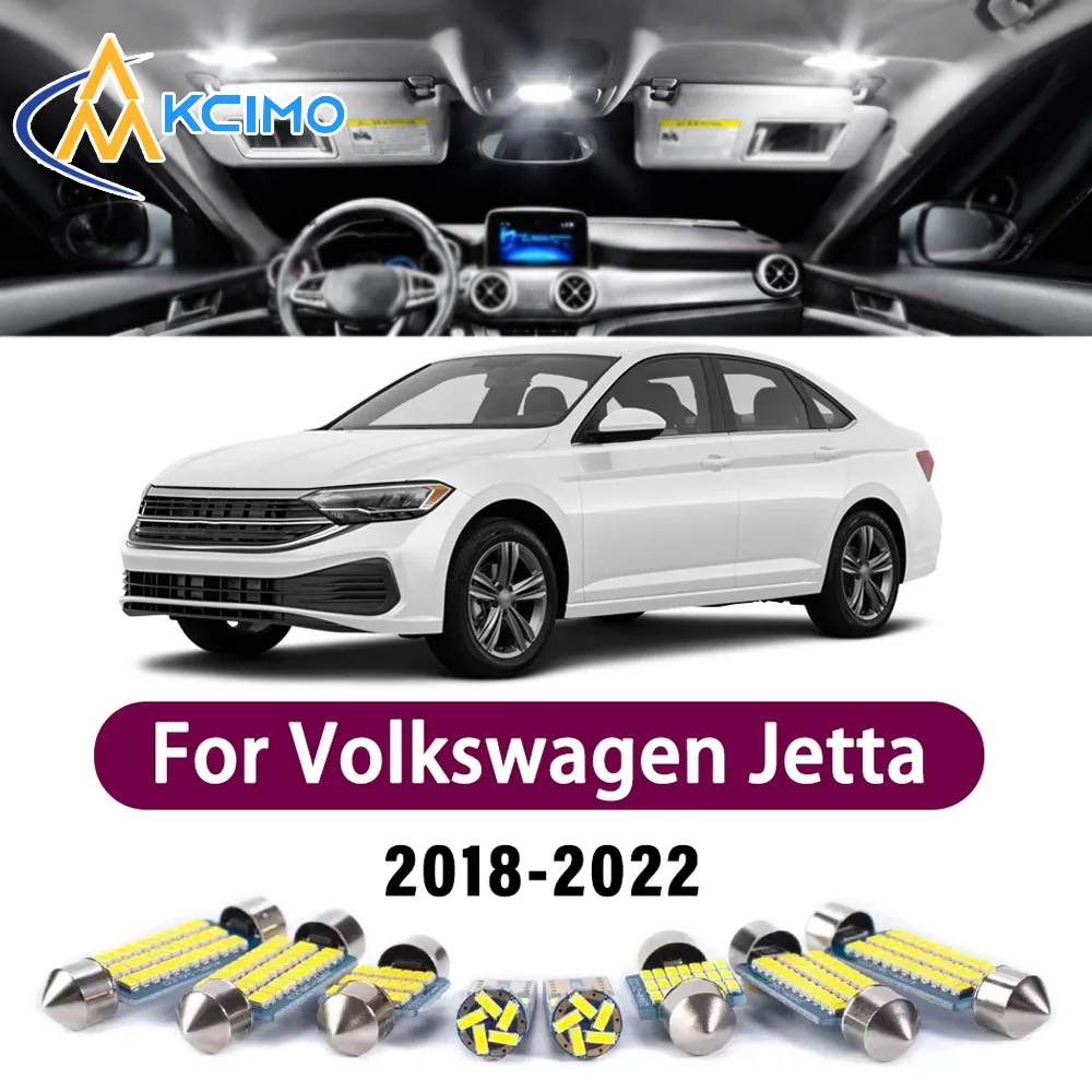 

Super Bright LED Interior Lamp Kit For Volkswagen Jetta MK7 7 VII 2018-2022 Error Free Canbus Trunk Reading Mirror Light Bulbs