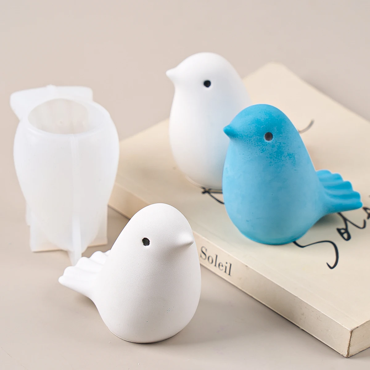 3D Bird Silicone Candle Mold DIY Handmade Simulation Animal Aromath Soap Plaster Resin Craft Casting Molds Home Decor Supplies