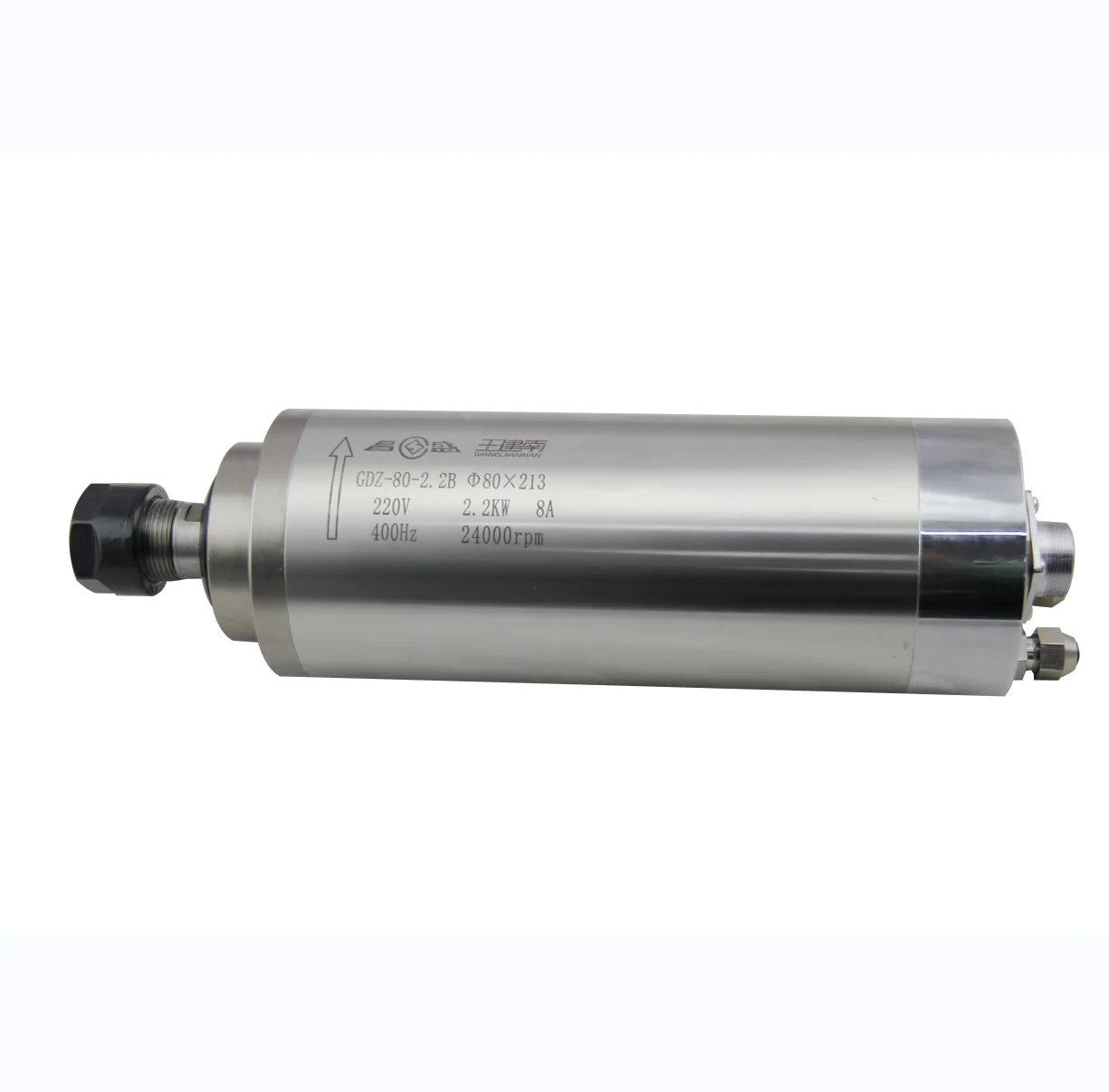 

Высокоскоростной высокочастотный шпиндельный двигатель для ЧПУ-фрезеровки по дереву, 80 мм, 2,2 кВт, 24000 об/мин, с водяным охлаждением