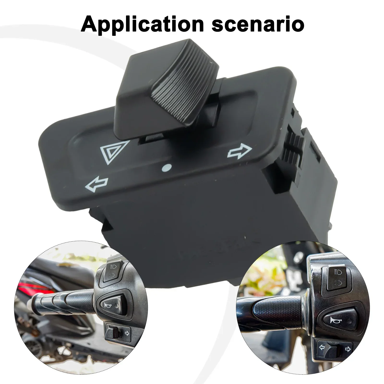 

Motorcycle Parts Switch Turn Signal Switch Modified 5061 -B Motorcycle Accessories Plastic Nylon PA6 Double Flash Switch