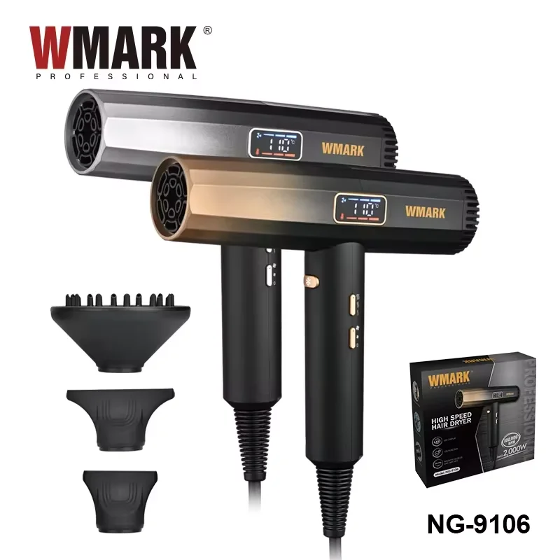 2024 WMARK NG-9106 Brushless motor hot/cold air hair dryer,hair dryer quick-drying intelligent thermostatic hair dryer