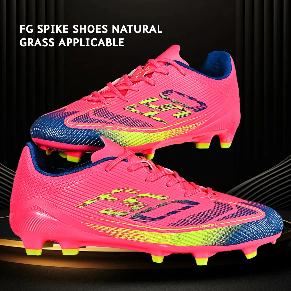 Breathable AG FG Football Cleats Adult Comfort Studded Boots Outdoor Lawn Soccer Sport Footwear