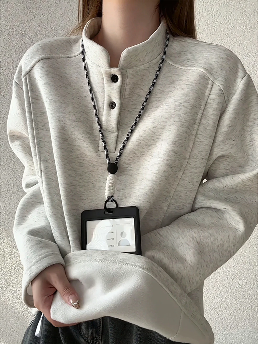 

Утепленная флисовая толстовка с капюшоном для мужчин, зимняя, с длинным рукавом, в американском стиле, с воротником-хенли, для дома и повседневной носки, комфортная