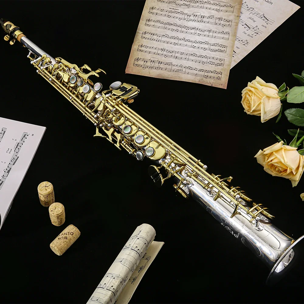 Professional Hand-Made Brass SS-S80 Lightweight Affordable Saxophone For Orchestra Performance Sound Stability Shipping Free