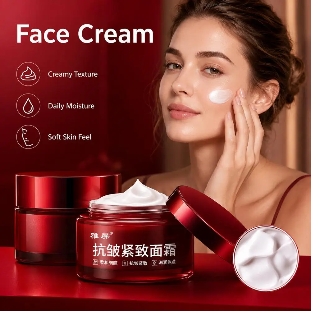 Hyaluronic Acid Face Cream Niacinamide Collagen Peptides Repairing Smooth Skincare Moisturizing Firming Korean Skin Care Cream