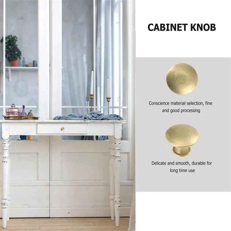 12pcs Golden Metal Door Knobs Mini Knobs Small Handles Jewelry Wooden Box Drawer With Screw Furniture Hardware