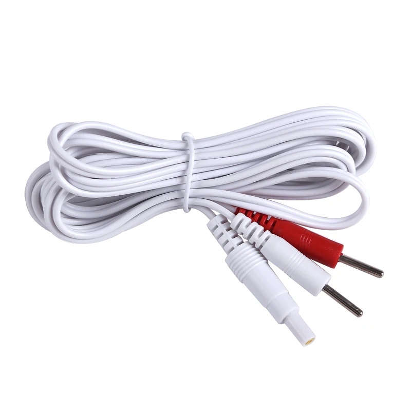 2pcs Replacement Jack Electrode Lead Wires 2/4-Button  2/4-In-1 Pin 3.5mm For TENS/EMS Physiotherapy Unit