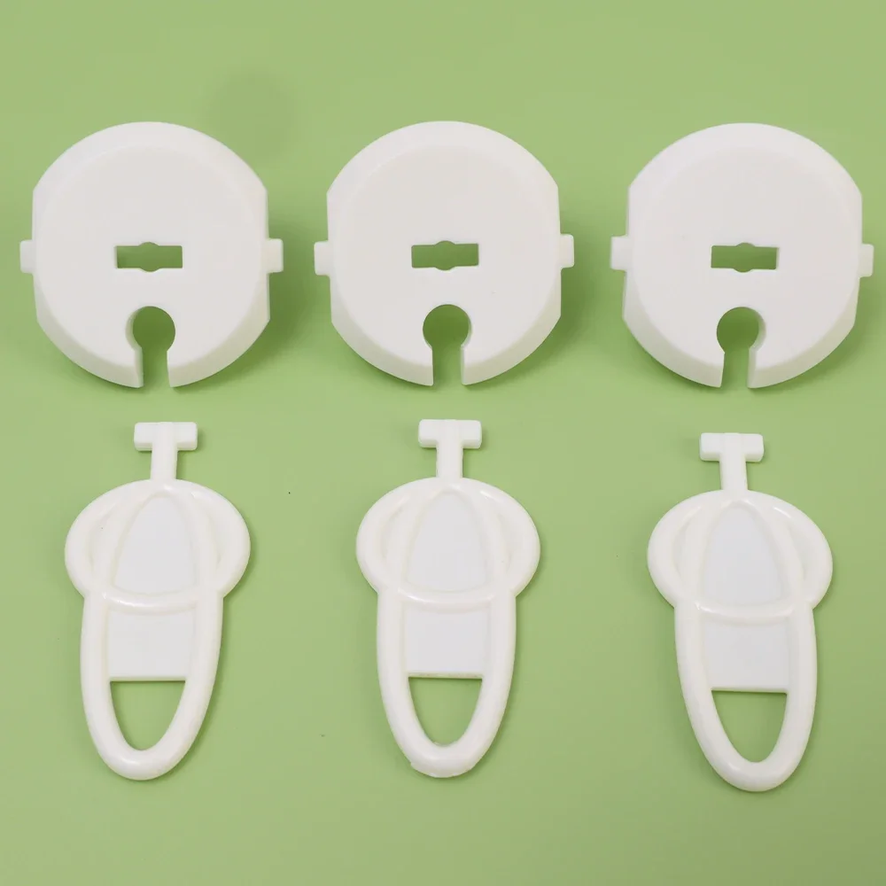 1-10pcs Outlet Covers for EU Plug Baby Safety Socket Anti-electric Shock Plug-in Cover Electrical Protector Outlet Guard Locks