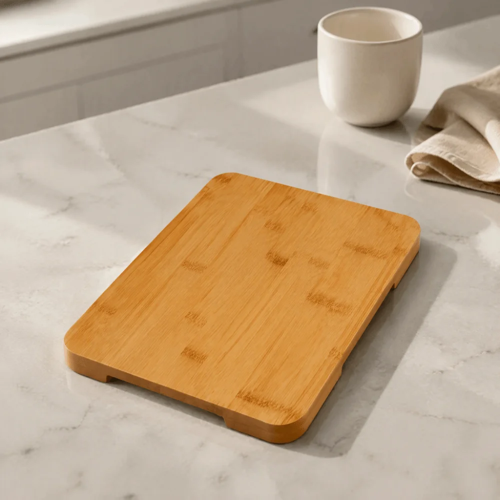Wood Wooden Sliding Tray Rectangular Shape Heat Insulation Sliding Appliance Tray Wood Construction Smooth Sliding Mechanism