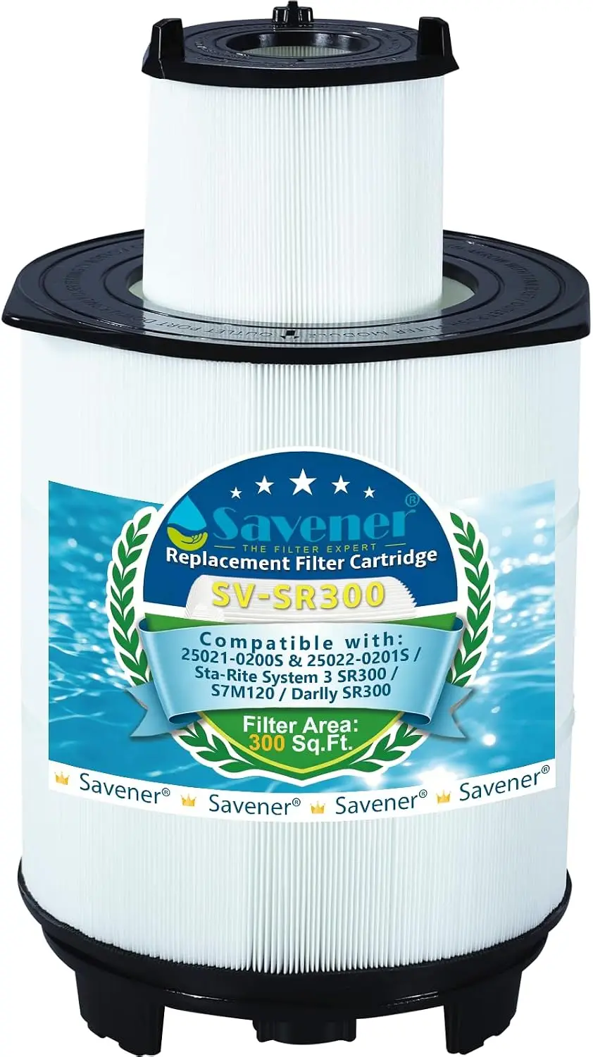 S7M120 System 3 Inner And Outer Pool Filter, Compatible With 25021-0200S & 25022-0201S, Replacement For Sta-Rite System 3