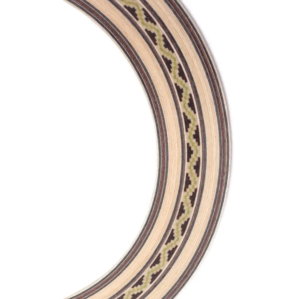 

Wavy Serpent Flower Acoustic Guitar Sound Hole Covers Circle Wooden Rosette Accessories Durable Grade Material Beautiful Unique