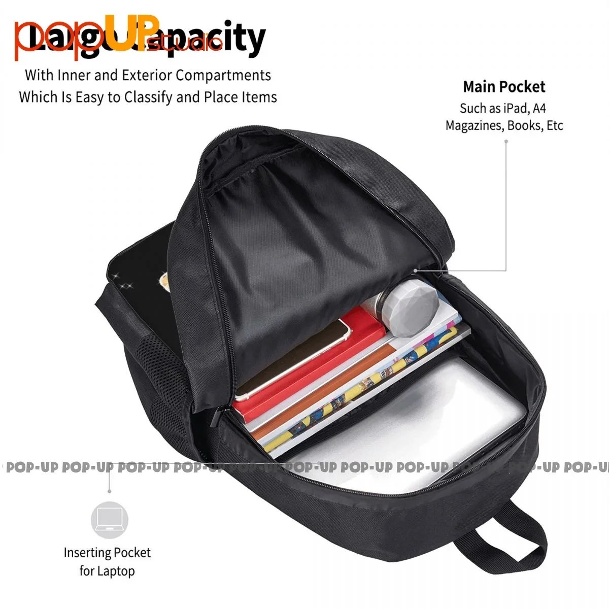 Labyrinth Should You Need Us Backpack Large Capacity Print Portable Personalised Multi-function