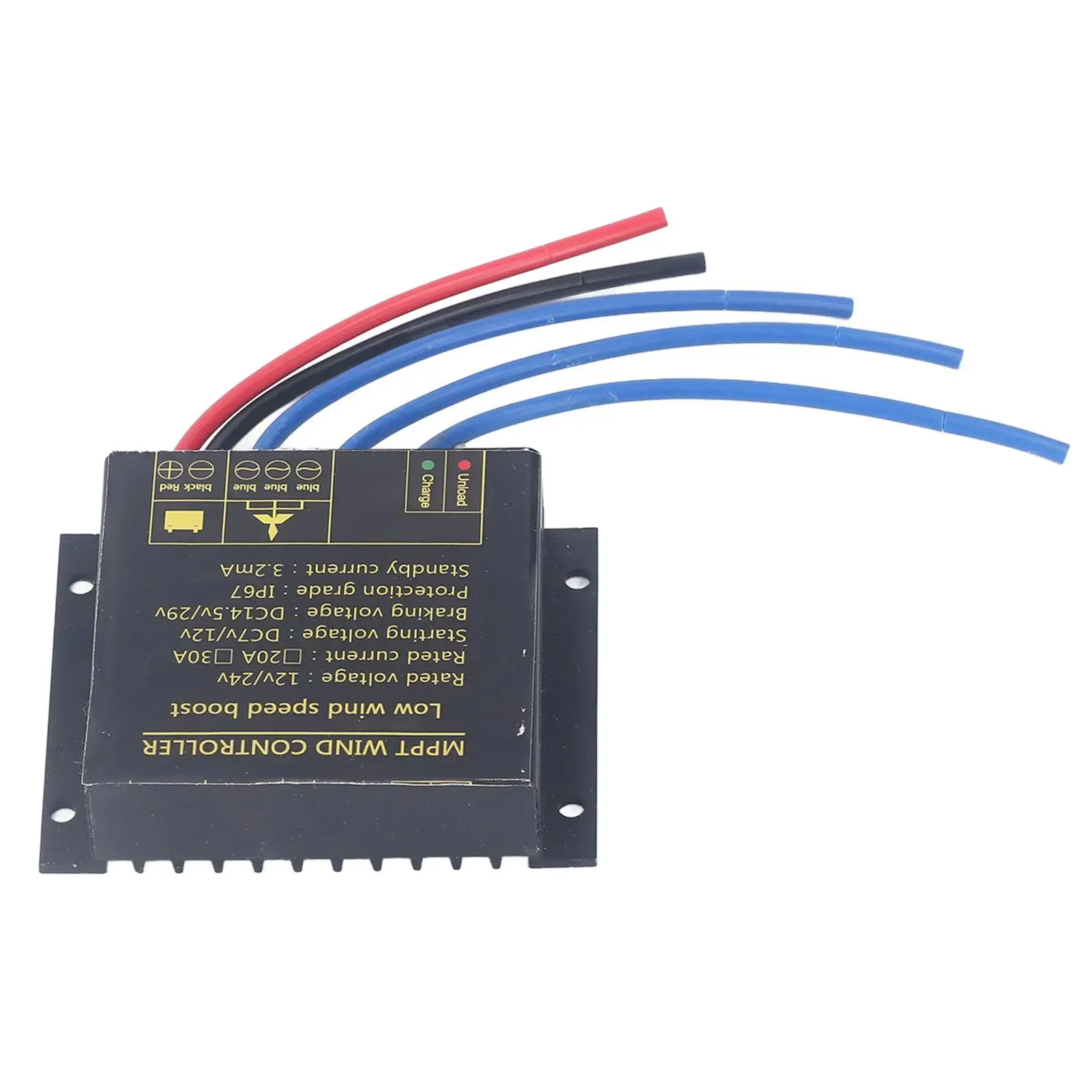 

IP67 Waterproof Wind Regulator for 12V/24V - Overcharge & Quick Heat Dissipation Wind Controller