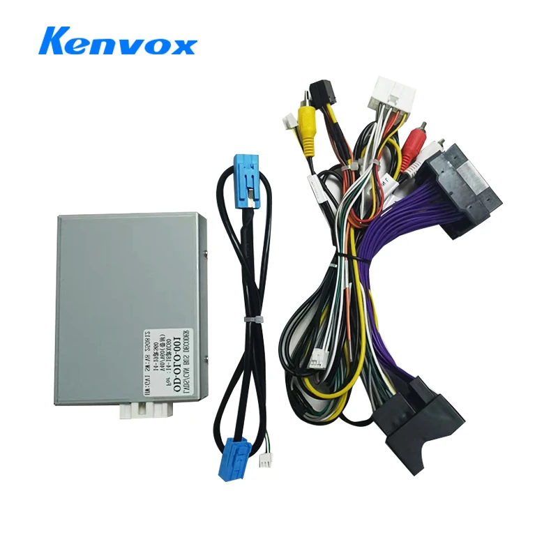Car Android 16PIN Radio Audio Power Wiring Harness Cable Optical Fiber box For Volvo XC60 S80L V60 V40 S60L S60 2014