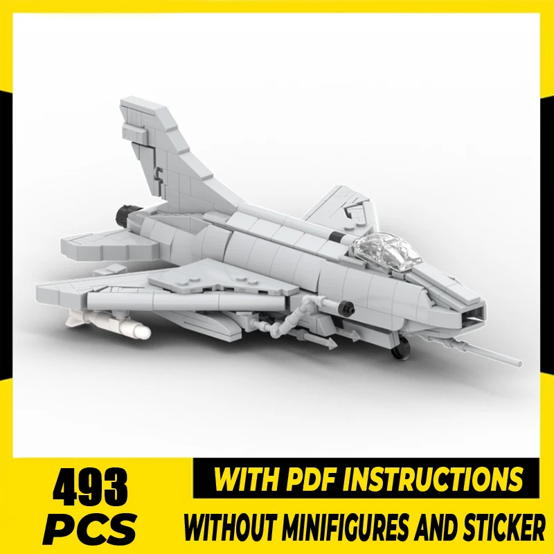 

Military Model Moc Building Blocks Super Sabre F-100D Fighter Bricks Model DIY Assembly Construction Toy Holiday Birthday Gifts