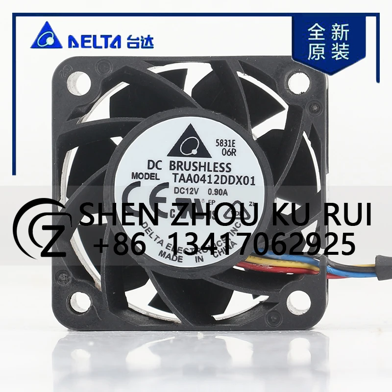 

Delta 24 В 48 В постоянного тока 12 В 0,90 А AC EC 4020 40X40X20MM 4 см Блок питания для шасси Модель автомобильного сервера TAA0412DDX01 Вентилятор охлаждения