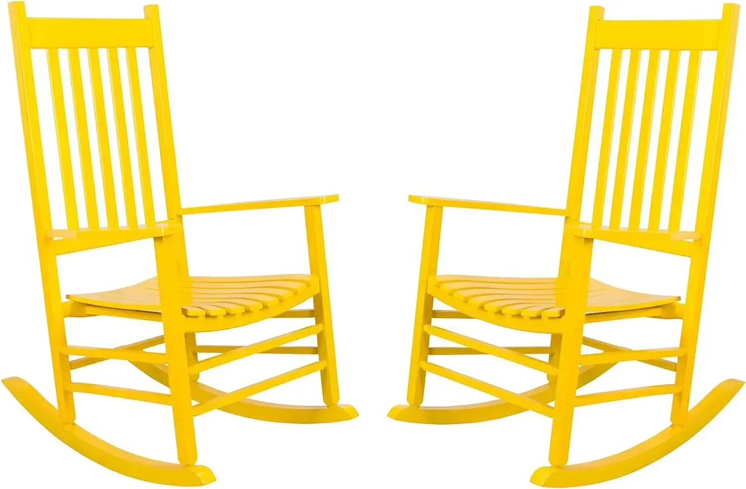 

Vermont Rocking Chairs, Outdoor Front Porch Rocker Set of 2 – Lemon