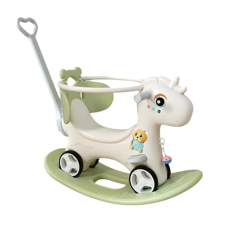 Children\'s Balance Training Rocking Horse Baby Two-in-one Yo-yo Car First Birthday Gift