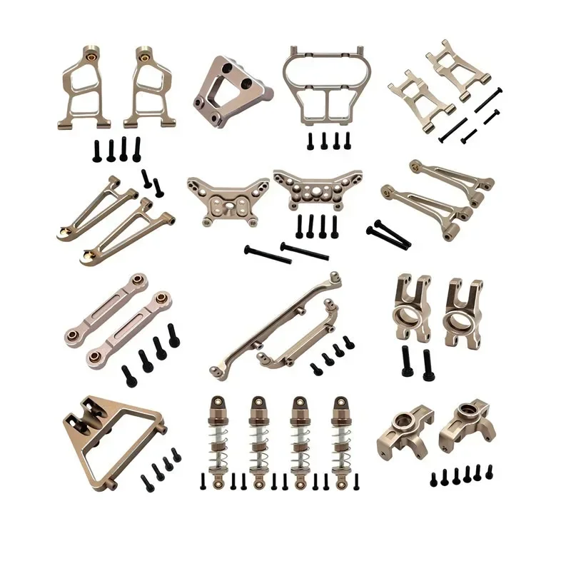 FOR MJX 1/14 14211 RC Car Accessories Metal Upgrade Shock Absorber Swing Arm Rear Cup Spare Parts