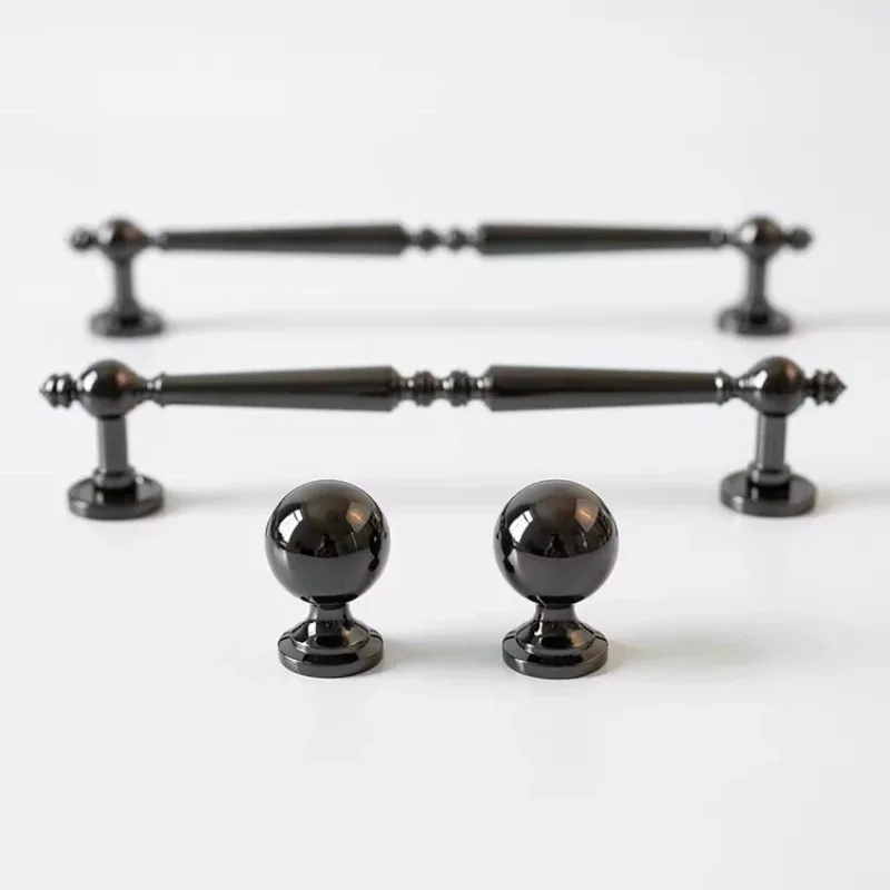 French Style/Solid Brass Dark Handles Cabinet Knobs Cupboard/Bathroom Handles Furniture Hardware Drawer Pull Kitchen Accessories