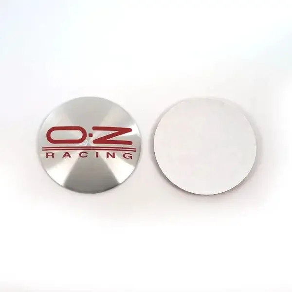4個入り 55mm OZレーシングカーホイールセンターハブキャップ O.Zロゴバッジエンブレムステッカーキャップカバーホイールリム装飾スタイリングアクセサリー