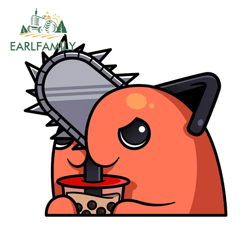 EARLFAMILY 13 см x 11,6 см для Pochita Peeker, автомобильные наклейки, доска для серфинга, автомобильные аксессуары, наклейка в стиле аниме, водостойкий солнцезащитный крем для кемпера EARLFAMILY 13 см x 11,6 см для Pochita Peeker, автомобильные наклейки, доска для серфинга, автомобильные аксессуары, наклейка в стиле аниме, водостойкий солнцезащитный крем для кемпера