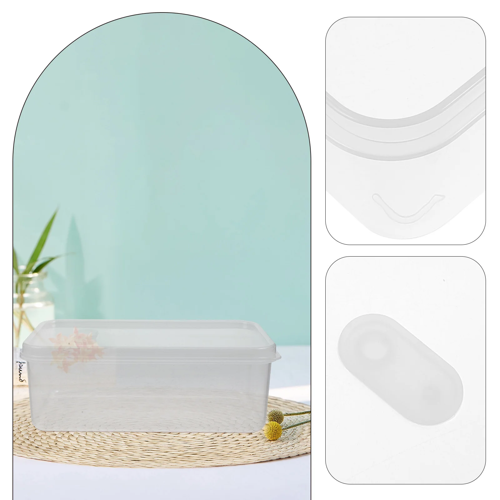 

Clear Bread Box Large Capacity Sealed Toast Storage Container Fresh Keeping Box Food Holder Kitchen Storage Fridge Food Holder