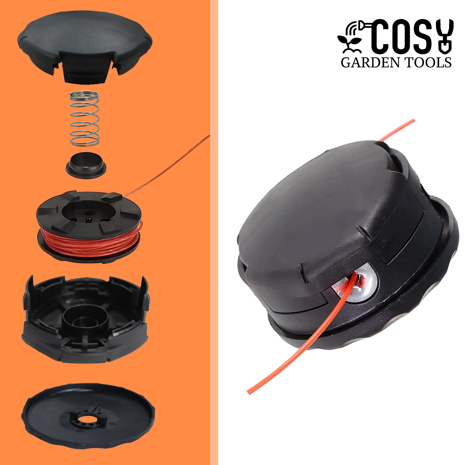 COSY  Speed Trimmer lawnmower Head Jonsered Applicable to RS38ANCIEN RS38 Older  Trimmer Head Bottom Diameter 100mm Garden Tools