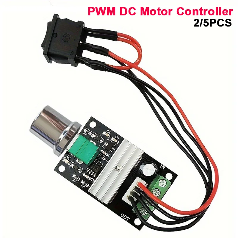 2/5 แพ็ค 6V 12V 24V 28V 3A 80W 1203BB DC Motor Speed Controller ความเร็ว PWM ปรับ REVERSIBLE มอเตอร์สวิทช์ย้อนกลับ