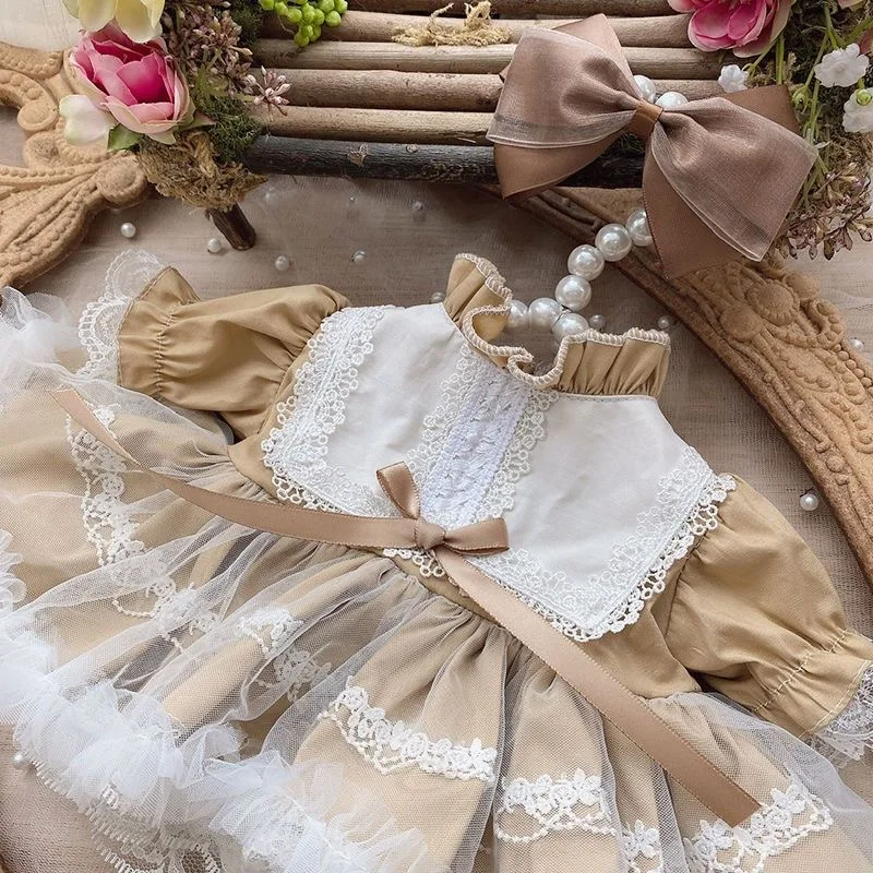 Ropa de muñeca reborn de algodón, vestido de muñeca de 20cm, 15cm, 40cm, beige profundo, 50-50cm, bandeau de cabeza, envío gratis