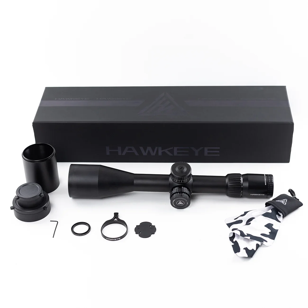 Hawkeye Optics نطاقات Rnage الطويلة 5-25X56FFP IR نطاق الصيد بدون توقف أنبوب 34 مم